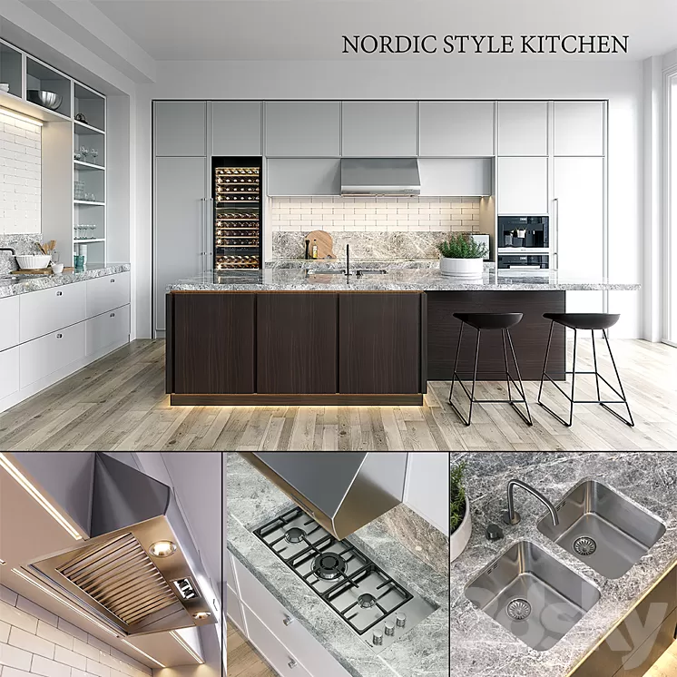 Kitchen NOLTE Carisma (vray GGX corona PBR) 3D Model Kitchen NOLTE Carisma (vray GGX corona PBR) 3D Model