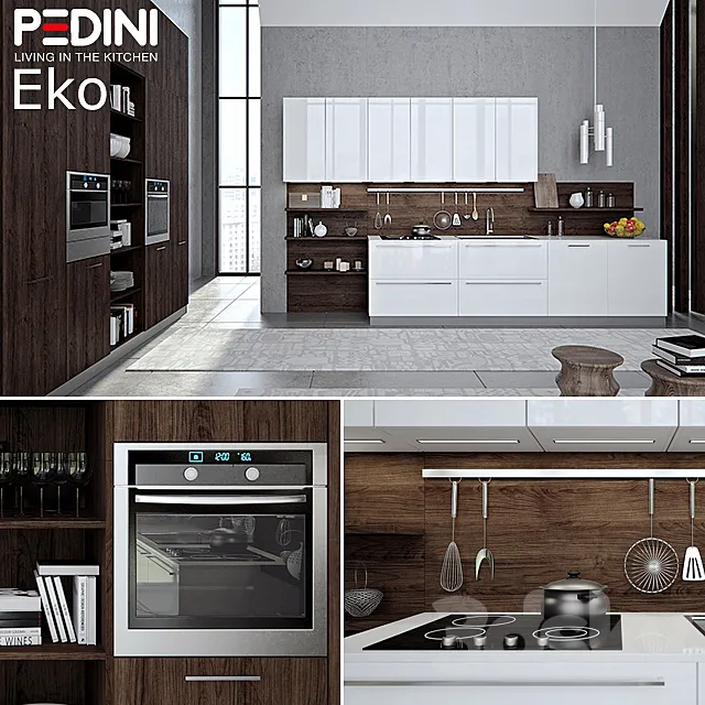 Kitchen Pedini Eko set3 (v-ray) 3D Model