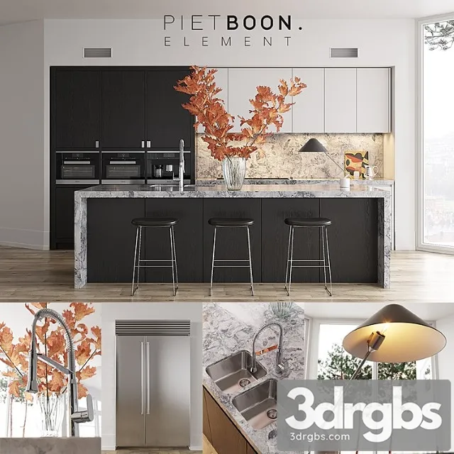 Kitchen piet boon element (vray ggx corona pbr) 3D Model Download