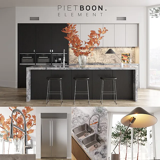 Kitchen Piet Boon ELEMENT (vray GGX. corona PBR) 3DModel - 3DSKY Decor ...