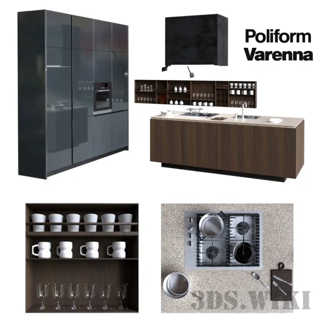 kitchen – POLIFORM KITCHEN VARENNA ARTEX 3D Model