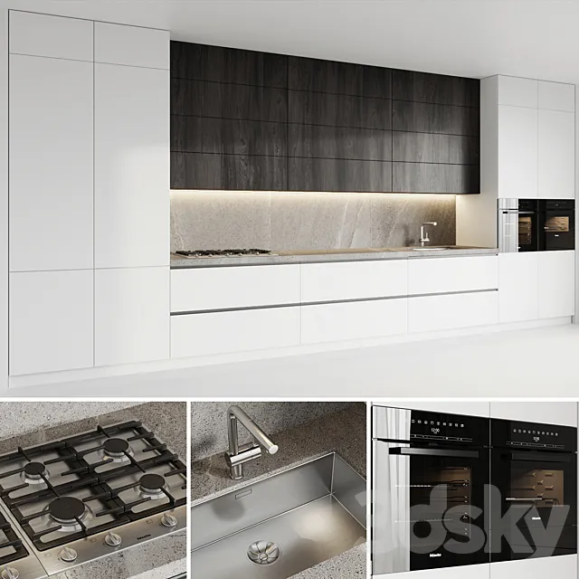 Kitchen Poliform My Planet 3D Model