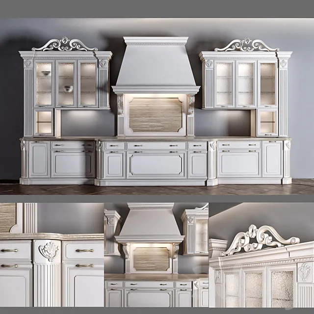 Kitchen Prestige Regina Dama 3DModel Kitchen Prestige Regina Dama 3DModel