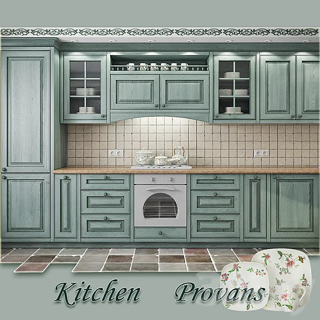 Kitchen “Provence” 3DModel