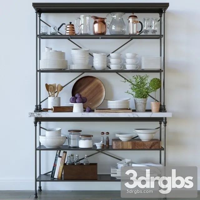 Kitchen Rack 3D Model Download