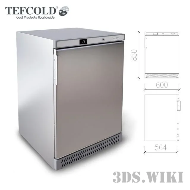 kitchen – Refrigerated Tefcold – UR200S 3D Model kitchen – Refrigerated Tefcold – UR200S 3D Model