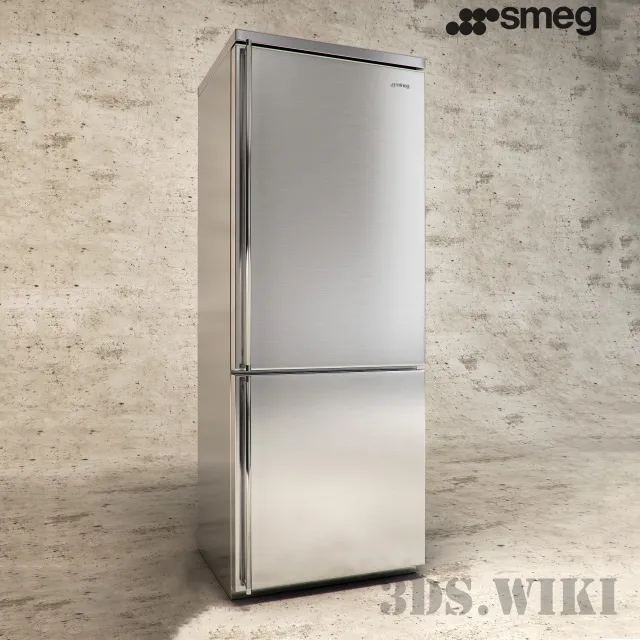 kitchen – Refrigerator Smeg FA390X2 3D Model