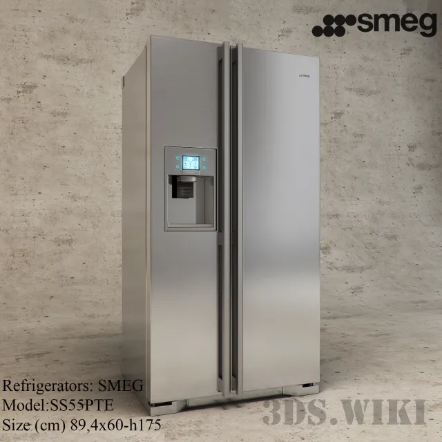 kitchen – Refrigerator Smeg SS55PT 3D Model