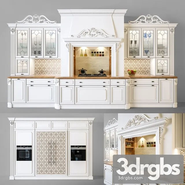Kitchen Regina Dama Delite Prestigio Prestige 2 3D Model Download