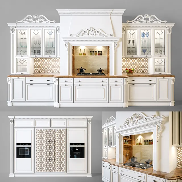 Kitchen Regina dama d’elite prestigio (prestige) 3DModel Kitchen Regina dama d’elite prestigio (prestige) 3DModel