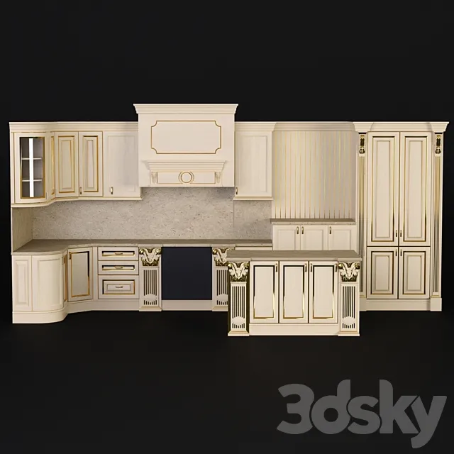 Kitchen. Sameba 3D Model