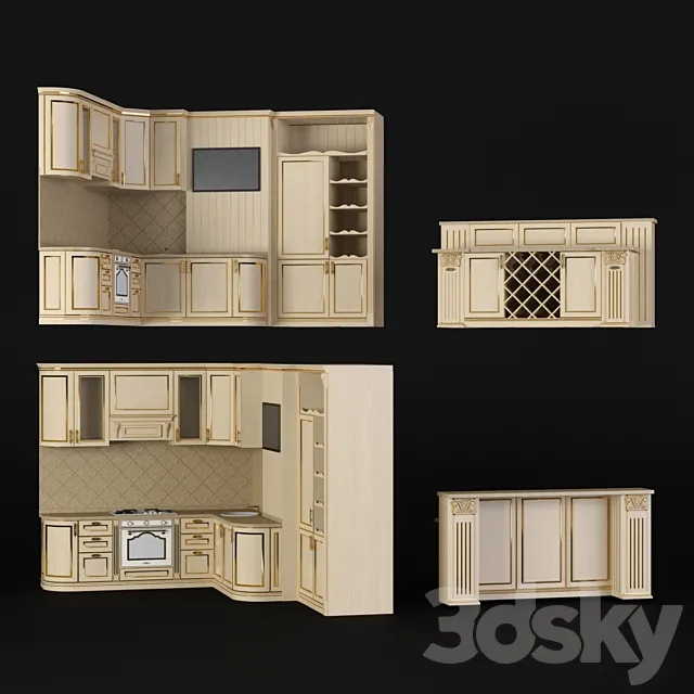 Kitchen. Sameba 3D Model