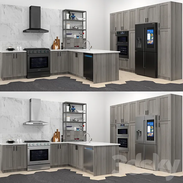 Kitchen Samsung Chef Collection 3DModel