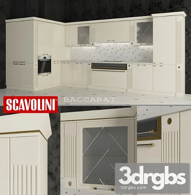 Kitchen Scavolini Baccarat 2 3D Model Download