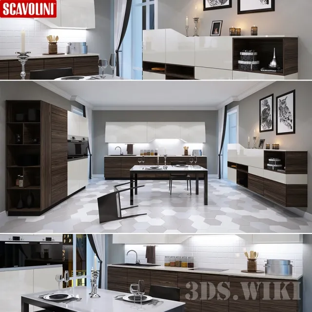 kitchen – Scavolini Flux Kitchen 3D Model
