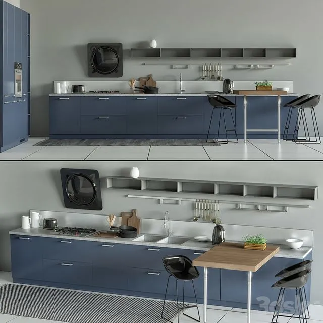 Kitchen Scavolini Mood 3D Model