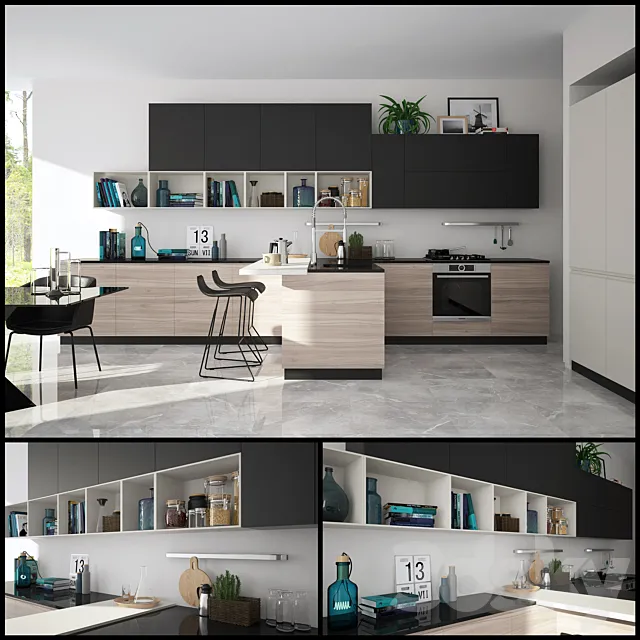 Kitchen Scavolini – Motus. 3D Model