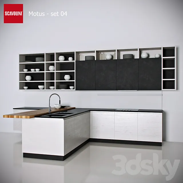 Kitchen Scavolini – Motus set 4 3DModel