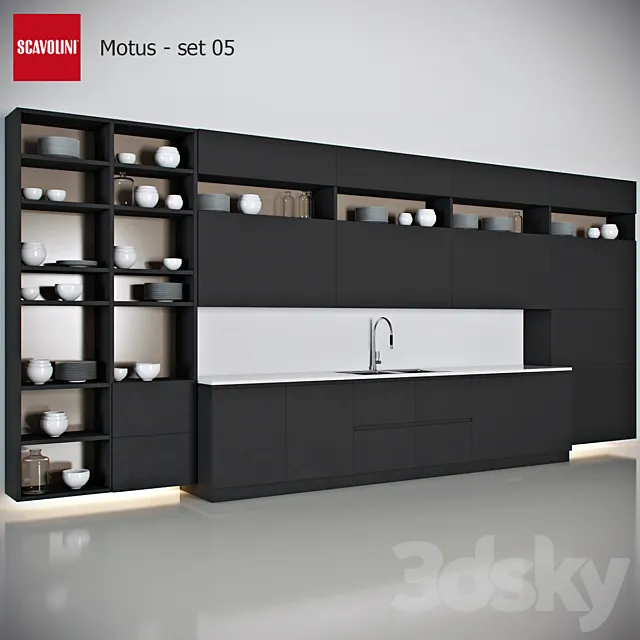 Kitchen Scavolini – Motus set 5 3DModel
