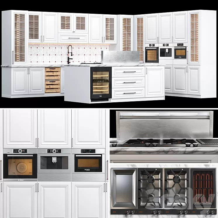 kitchen set 01 3D Model kitchen set 01 3D Model