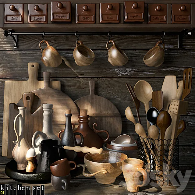 Kitchen Set – 01 3DModel