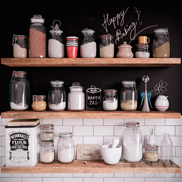 Kitchen Set 03 3D Model