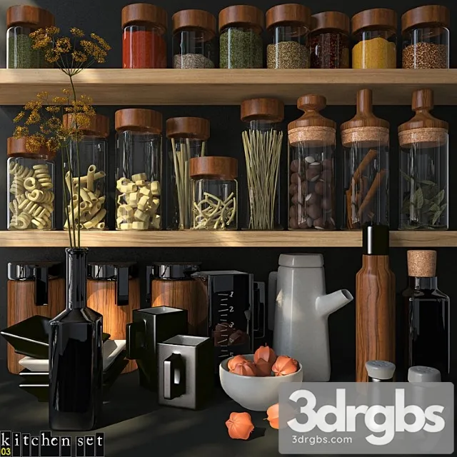 Kitchen set – 03 3D Model Download