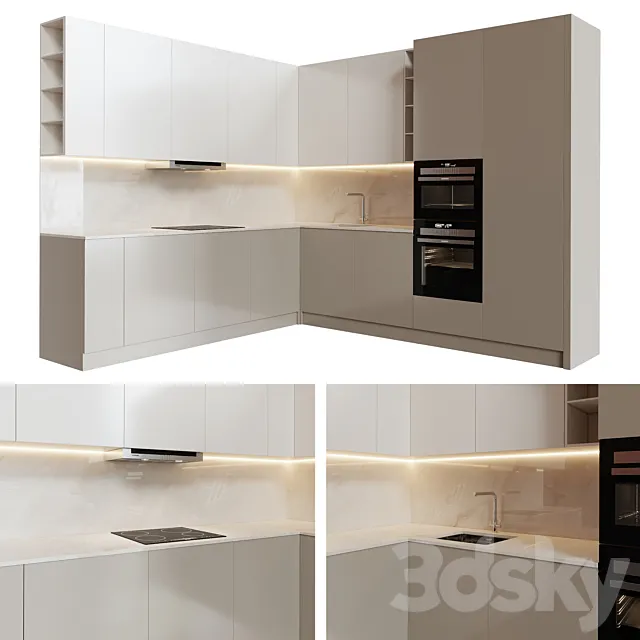 Kitchen Set 12 3D Model Kitchen Set 12 3D Model