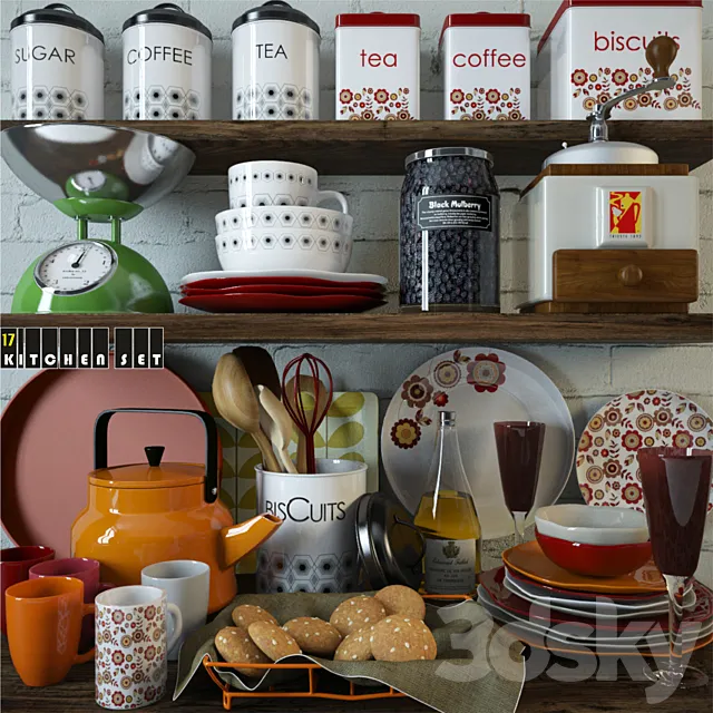 Kitchen Set 17 3D Model