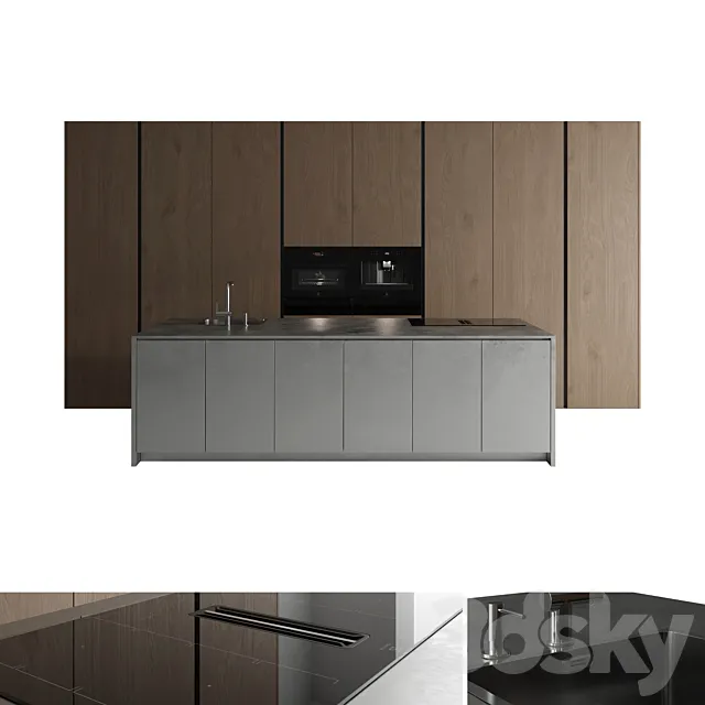 Kitchen set 26 3D Model Kitchen set 26 3D Model