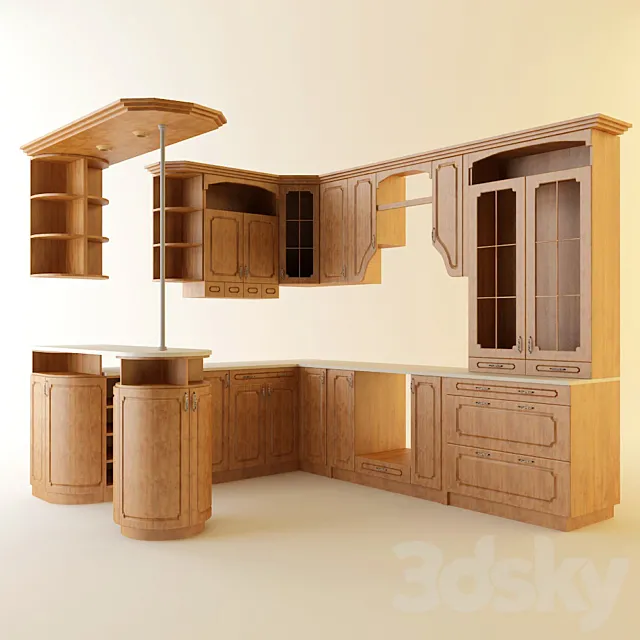 Kitchen set 3D Model