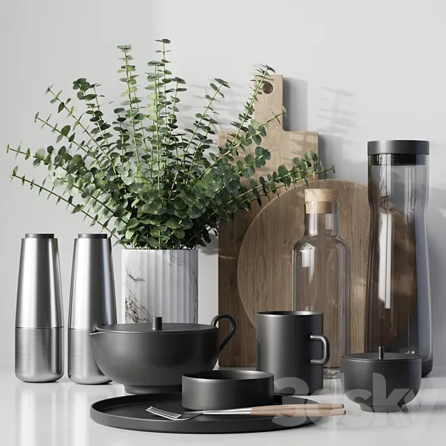 Kitchen set 3D Model