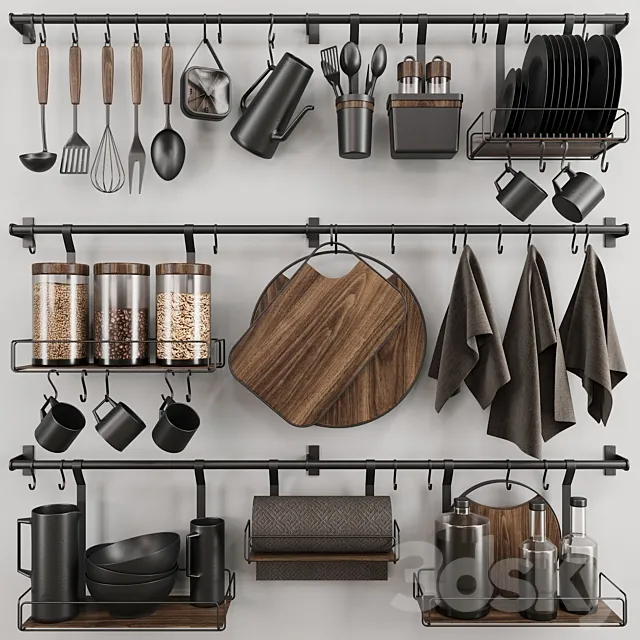 Kitchen set 3D Model