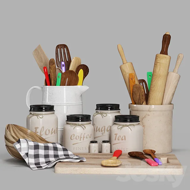 Kitchen Set 3D Model