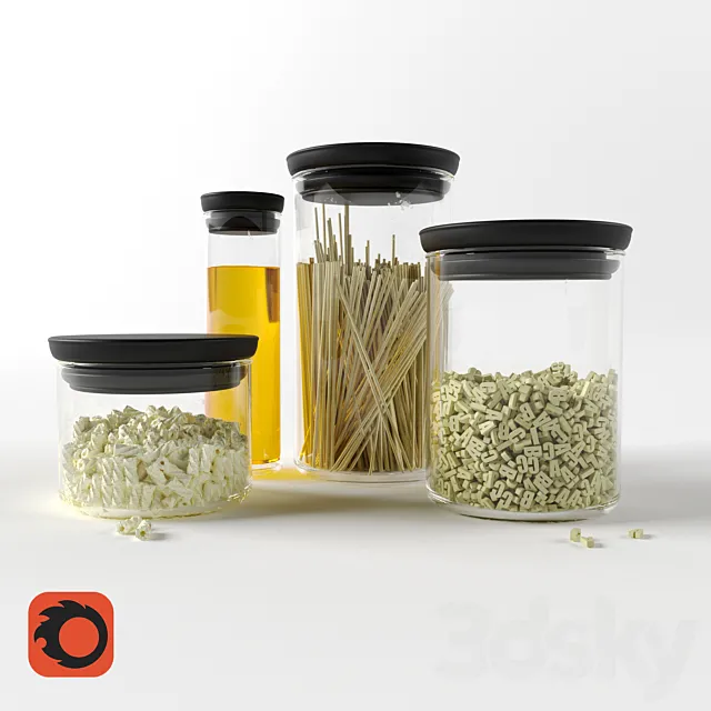 Kitchen set 3D Model