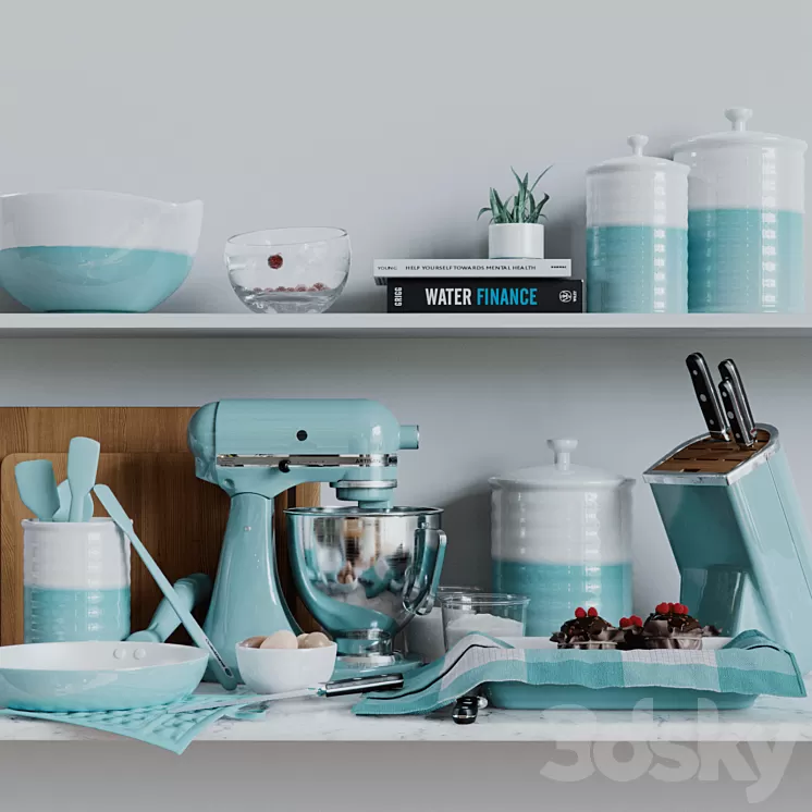 Kitchen set  Crate & barrel 3D Model