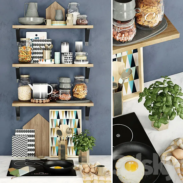 Kitchen set FERM LIVING 3D Model