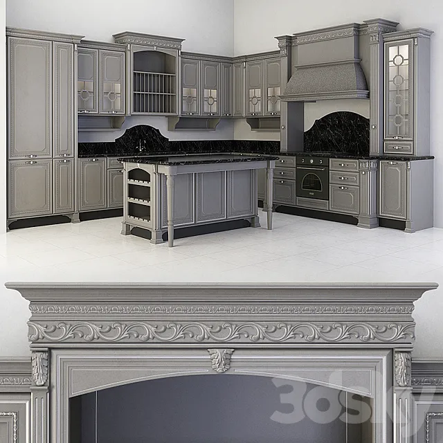 kitchen set Florence (ADM) 3D Model kitchen set Florence (ADM) 3D Model