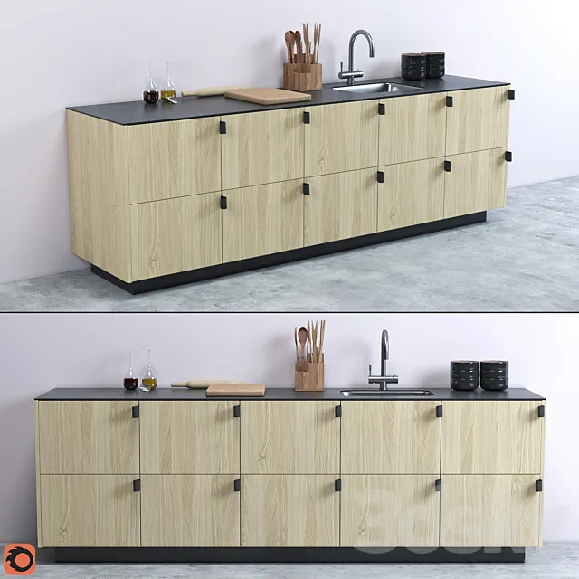 Kitchen set for BIG Reform 3D Model