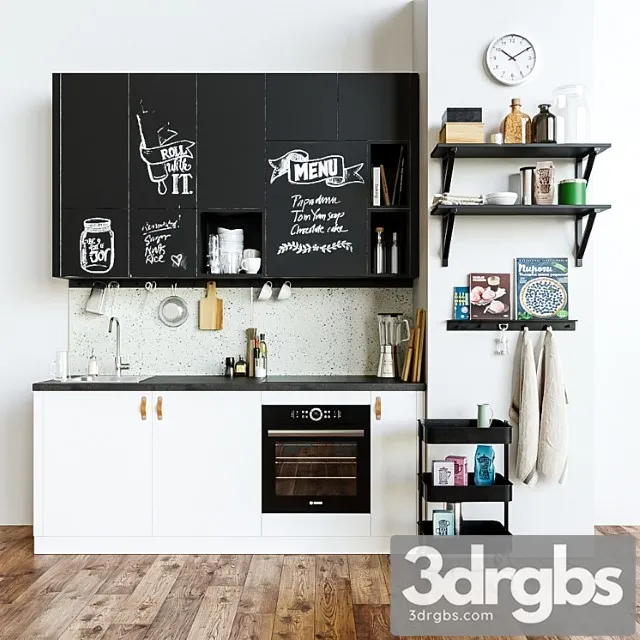 Kitchen set ikea 3D Model Download