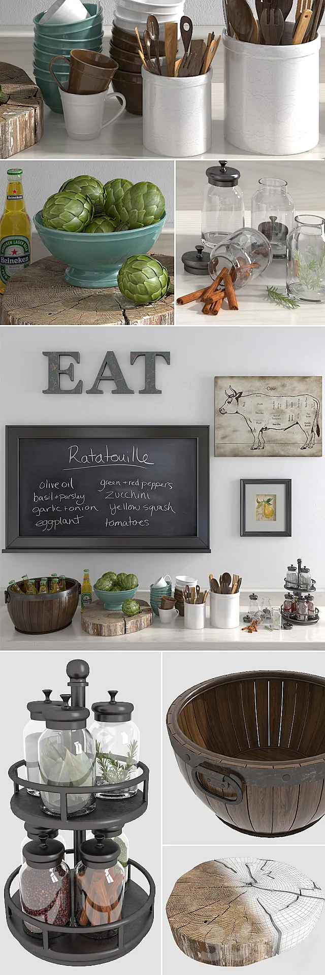 Kitchen set-PB_01 3DModel