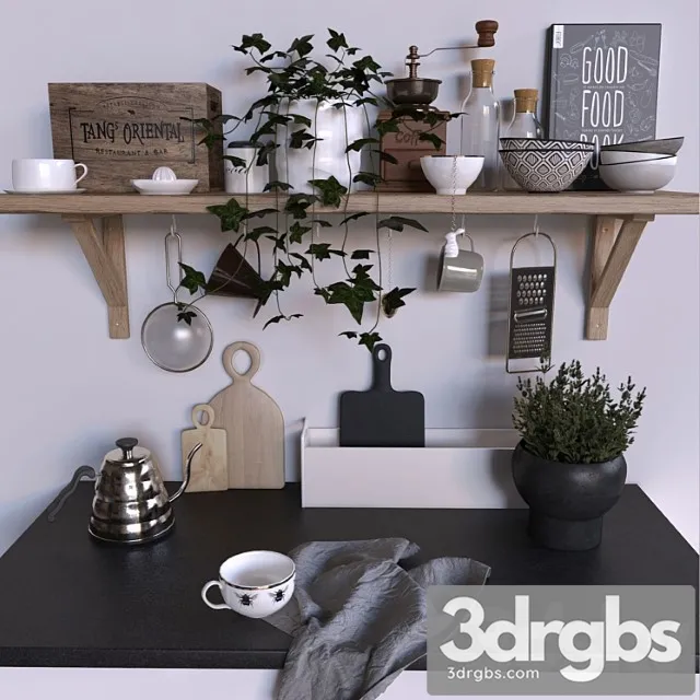 Kitchen set_3 3D Model Download