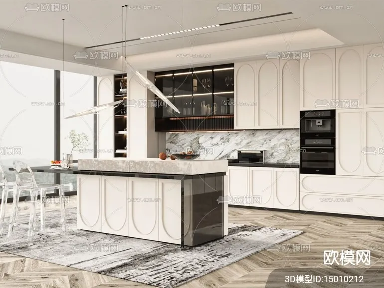 KITCHEN SETS – CORONA – 3D MODEL – 1554