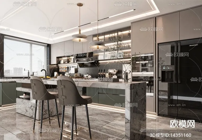 KITCHEN SETS – VRAY / CORONA – 3D MODEL – 1463