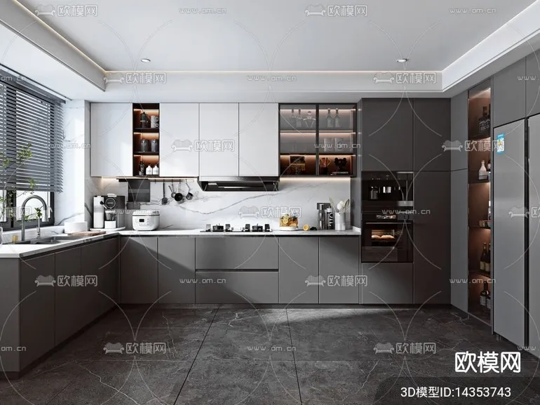 KITCHEN SETS – VRAY / CORONA – 3D MODEL – 1465