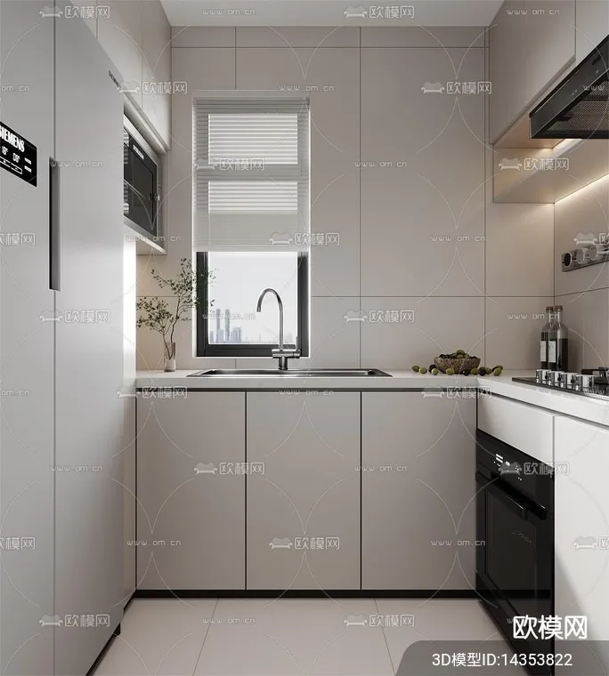 KITCHEN SETS – VRAY / CORONA – 3D MODEL – 1466