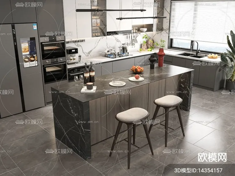 KITCHEN SETS – VRAY / CORONA – 3D MODEL – 1469
