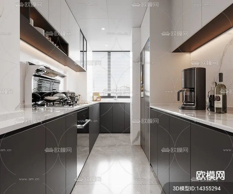KITCHEN SETS – VRAY / CORONA – 3D MODEL – 1473