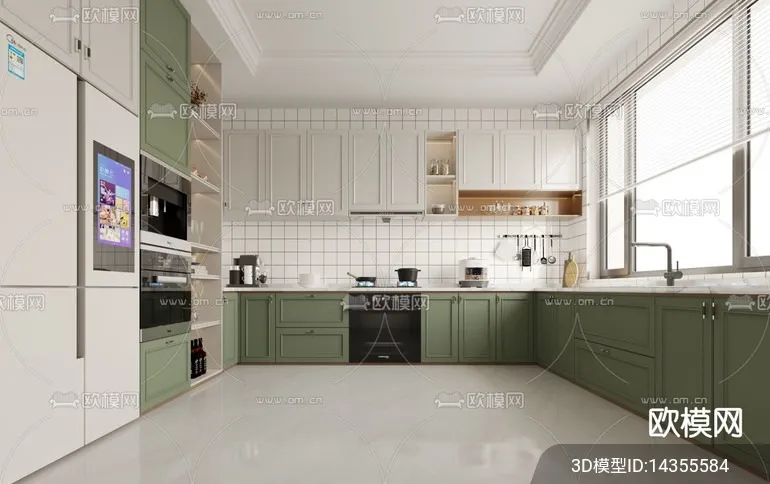 KITCHEN SETS – VRAY / CORONA – 3D MODEL – 1474