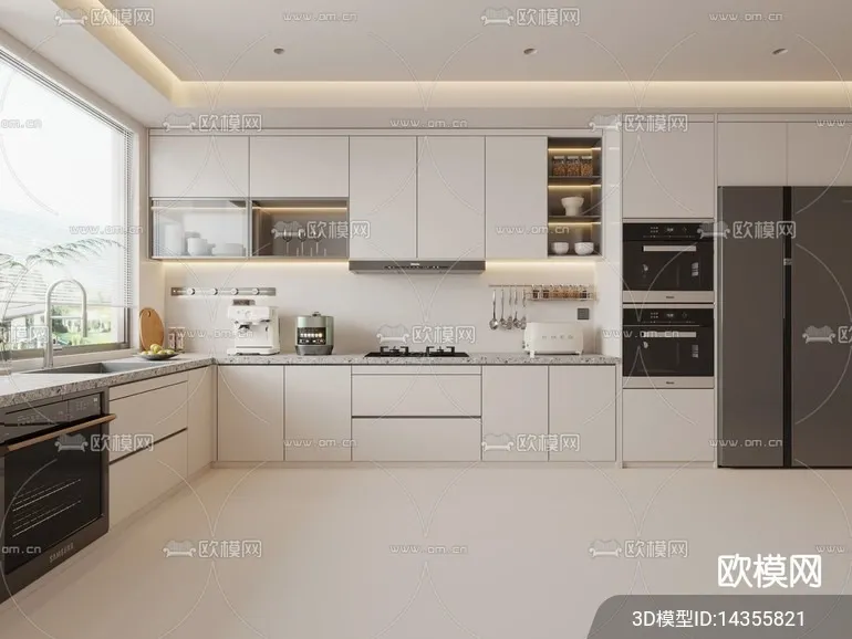 KITCHEN SETS – VRAY / CORONA – 3D MODEL – 1475